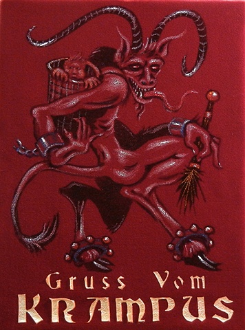 Krampus on Red Velvet