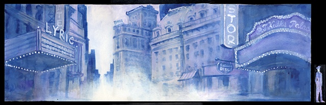 Guys and Dolls backdrop design
