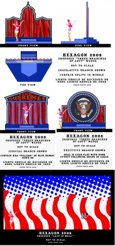 Set Designs for Hexagon 2008