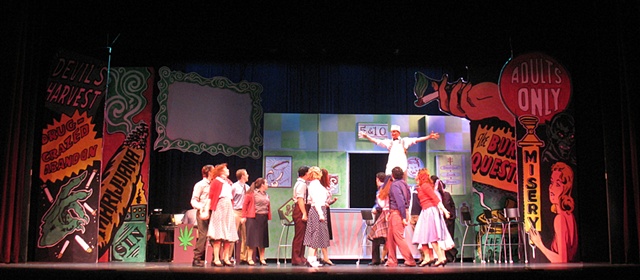 Reefer Madness, Dominion Stage, Arlington County, Set Design