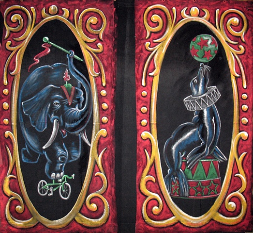 Elephant and Seal Banners for MUMBO