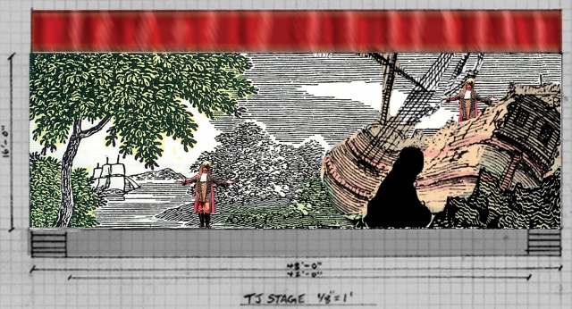Set Design for Pirates of Penzance, The Arlington Players 