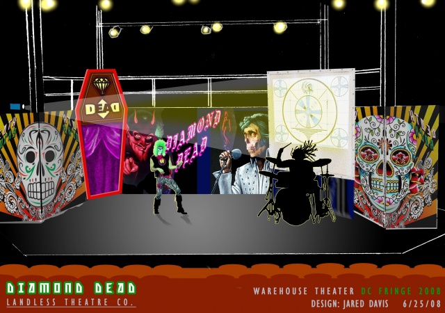 DIAMOND DEAD set design