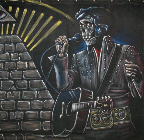 Skull Elvis or "Skulvis"