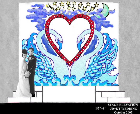 Set Design for JD + KT Wedding