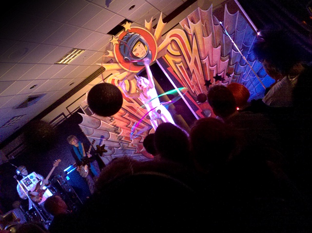 Set design for Countdown to Yuri's Night 2010 at the Capitol Skyline Hotel with Miss Saturn Performing