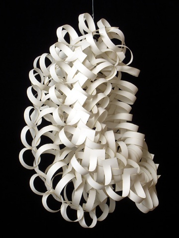 Laser cut, laser cut building, Cranbrook Academy of Art, Jaya Miller+artist, Jaya Miller art. Fiber art