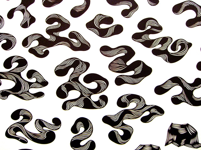 Hand cut because I have no laser, installation art paper