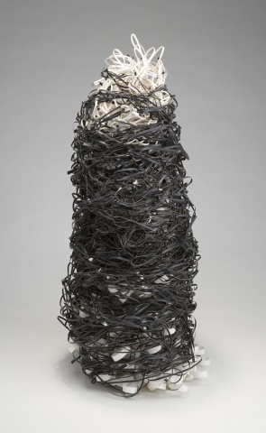 Laser cut, laser cut building, Cranbrook Academy of Art, Jaya Miller+artist, Jaya Miller art. Fiber art