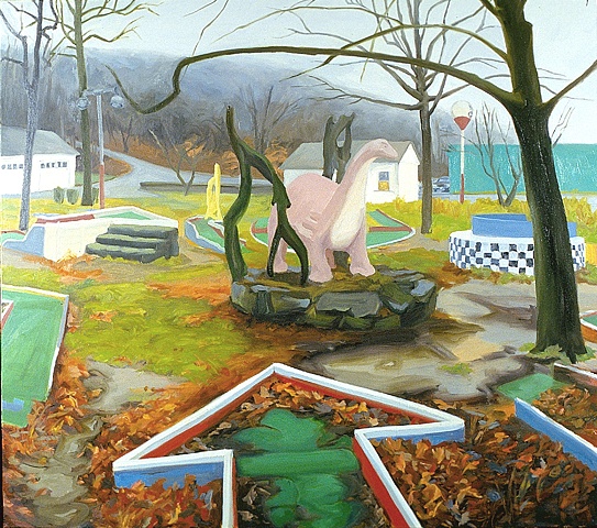 Mini Golf in Winter