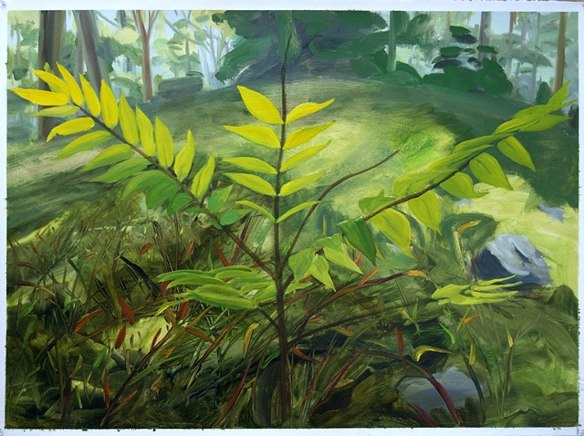 Study for Tree of Heaven and Stilt Grass
