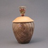 Wooden Vessel Lid:  Maple, Base: Poplar
