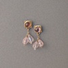 14kt Gold, Stones:  Pink Tourmaline, Rose Quartz Briolettes