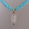 14kt Gold, Stones:  Cut Quartz Crystal Seahorse, Opal