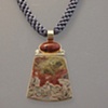 14kt Pendant Stones:  Jasper, Green Sapphires, Mushroom Jasper