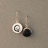 Sterling Silver, Stone:  Onyx