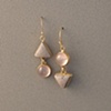 14kt Gold, Stones:  Rose Quartz, Gold in Schist