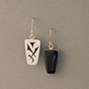 Sterling Silver, Stone:  Onyx