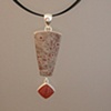 Sterling Silver, Stones:  Red Spotted Jasper, Red River Jasper
