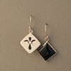 Sterling Silver, Stone:  Onyx