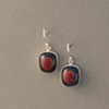 Sterling Silver, Stone:  Antique Lucite