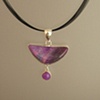 Sterling Silver, Stones:  Sugelite