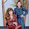 Cousins
oil and glitter on linen
(private collection)