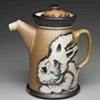 Coffee Pot with Rabbit