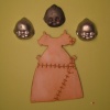 Flat Back Baby Heads & Stitched Doll Dress
