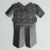 Little Boy with Stitched Vest