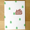 cabin & trees note