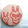 rabbit kids pin