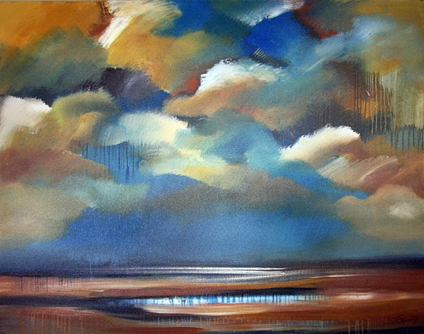 Storm on the Summer Marsh