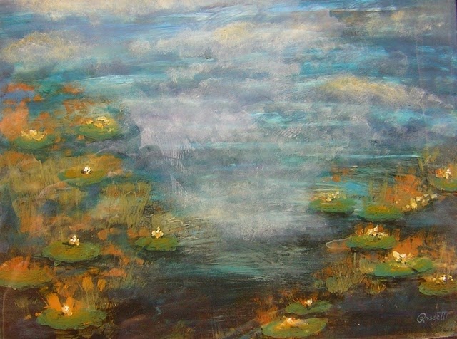 Waterlilies and Mist I