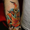 Candle and Flower