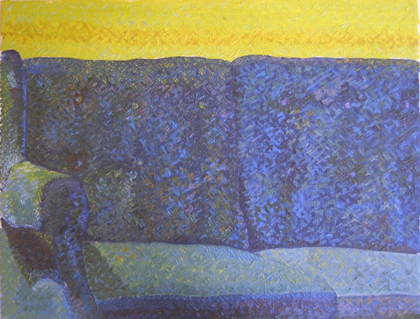 Oil painting of furniture