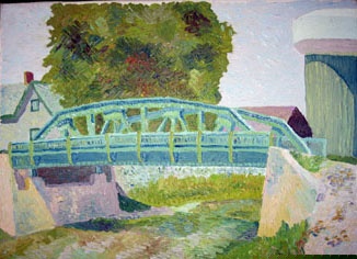 Bridge over Cayuga Creek in Lancaster, NY
