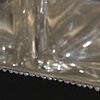 Hand Painted Black Square Bowl With Silver Leaf Bowl