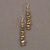 Gold and Copper Freshwater Pearl Earrings