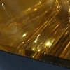Large Square Gold Leaf and Hand Painted Black Bowl