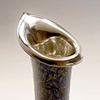 "Calla Lily" Glass Vase
Gilded white gold leaf and hand painted 