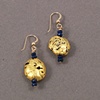 Gold and Sapphire Earrings
