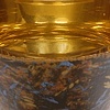 Hand Painted Glass Bowl with 23-Karat Gold Leaf