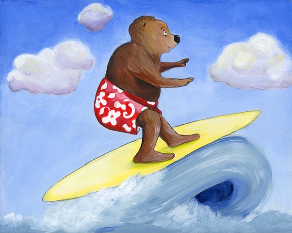 Surfing Bear