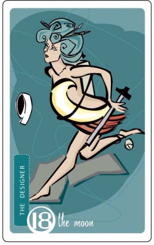 ADDY Moon Tarot Card