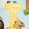 Alphabet preschool mural - T section 