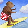 Surfing Bear