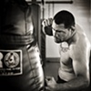 Cain Punching BW