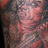 Efferin's upper thigh