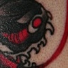black and red snake